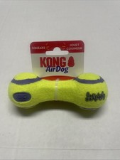 KONG AirDog Dumbbell Tennis Ball Small Squeaky Dog Fetch Toy 5x2"