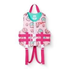 Speedo Pearly Toss Kids' Life Jacket Vest - Pink Youth Jacket Size