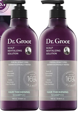 Dr. Groot Scalp Revitalizing Shampoo 2 Pack 23.6 fl oz Each   Hair Thickening