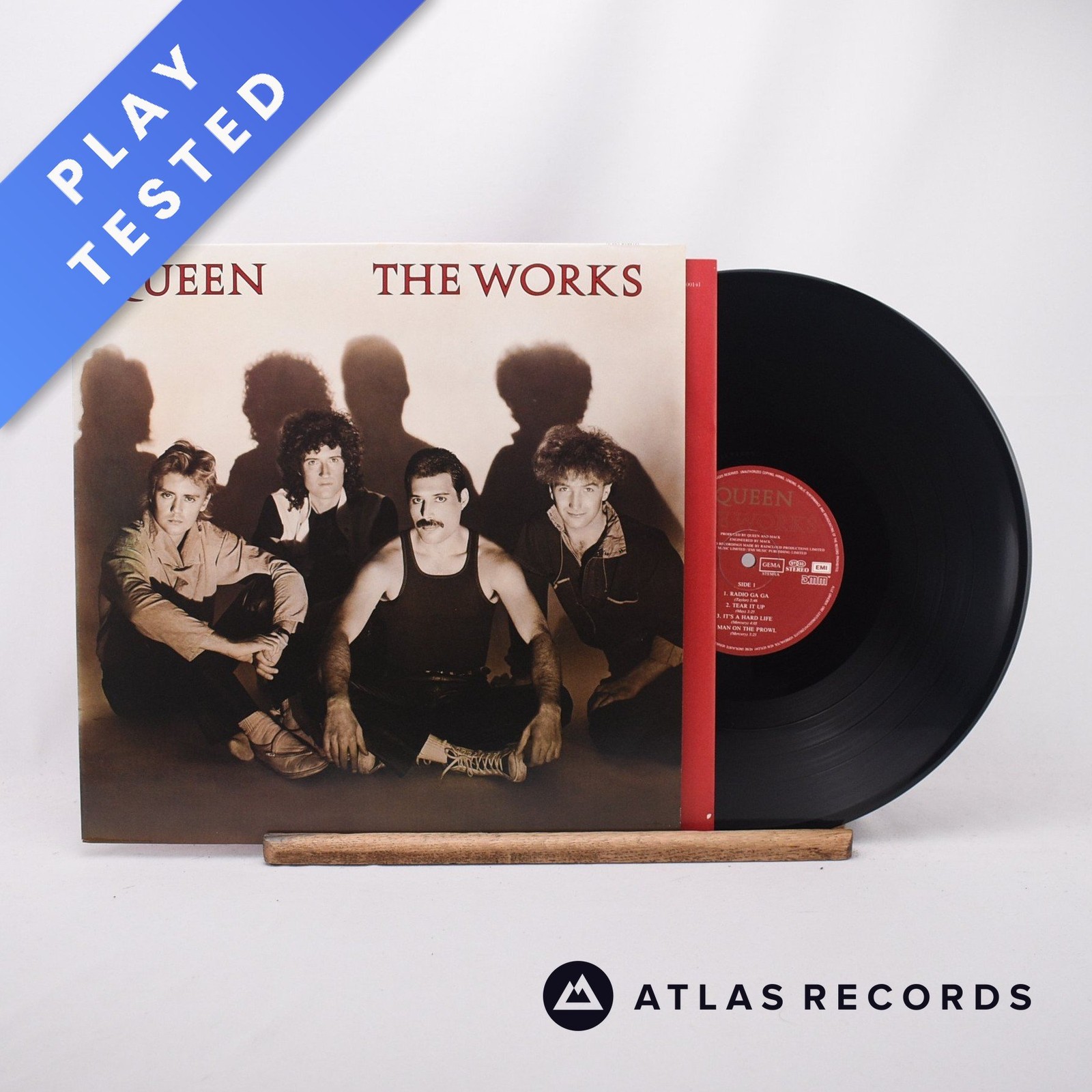 Queen The Works A5 B8 LP Album Vinyl Record 1984 1C 064 2400141 EMI - EX/EX