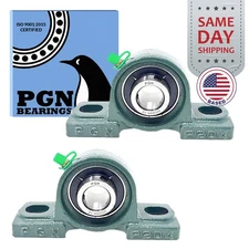 (2) UCP204-12 Solid Base Pillow Block Bearing 3/4" Bore Self Aligning 2 Bolt