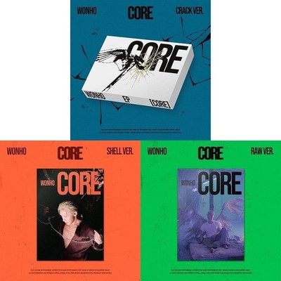MONSTA X WONHO [CORE] EP Album RAW+SHELL+CRACK 3 Ver SET/3CD+etc+POB OFFICIAL