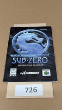 Mortal Kombat Mythologies Sub-Zero - N64 - Manual Only **NO GAME!