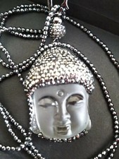 BUDDHA CRYSTAL PENDANT NECKACE