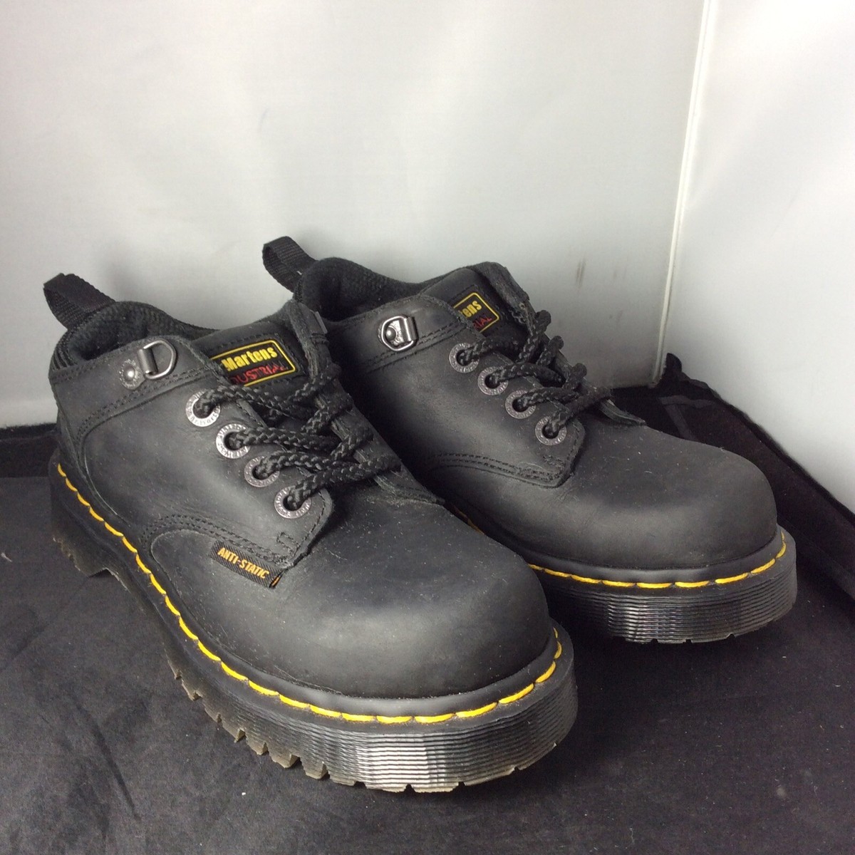 Dr Martens Airwair Steel Toe Work Boot Mens Size US 5 Black