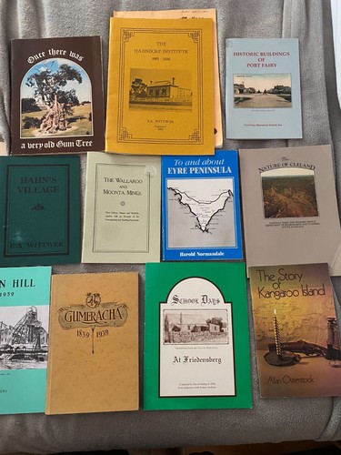 12 South Australia local history books. Hahndorf, Gumeracha. German settlers.