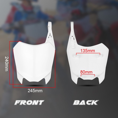 Front Number Plate White Fender for HONDA CRF110F 2013-2017 CRF125F 2014-2017 - Picture 4 of 11