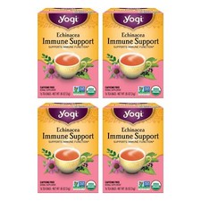 Yogi Echinacea Immune Support Tea Organic Herbal Blend 16 Count Tea Bags