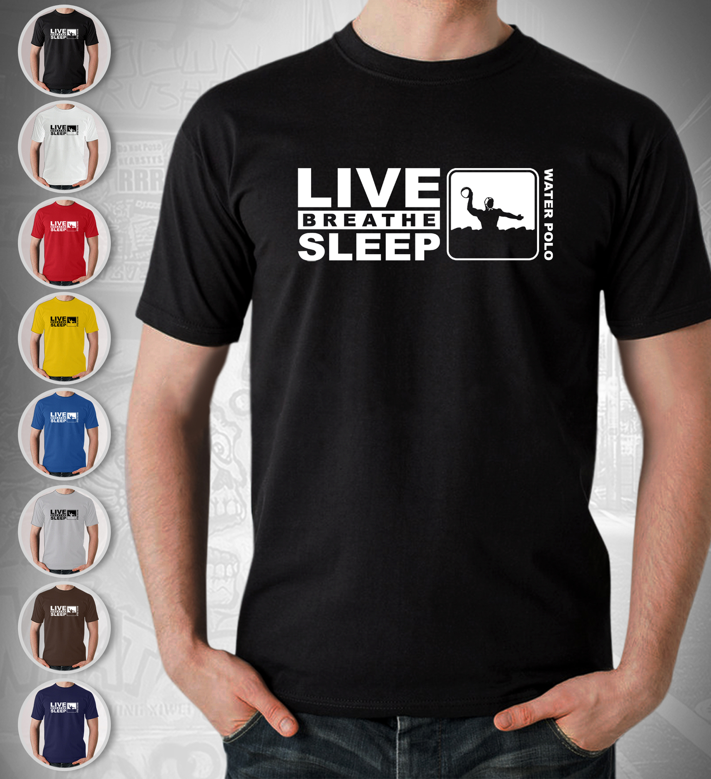 ALTRA T shirt giocatore di pallanuoto uomo live breathe regalo sonno