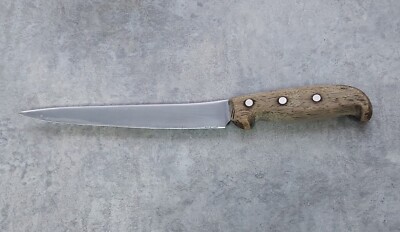Erik Anton Berg Eskilstuna Sweden 7 3/4'' Slicing Knife Ergonomic Wood Handle