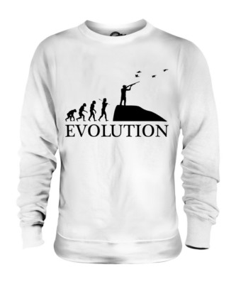GAME HUNTING EVOLUTION OF MAN UNISEX PULLOVER HERREN DAMEN DAMEN GESCHENK JÄGER