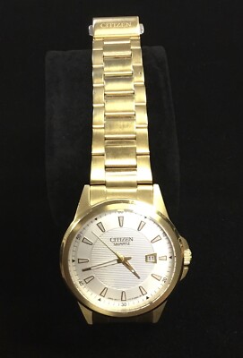 Citizen Quartz Classic Gold Tone Stainless Steel Men's Dress Watch