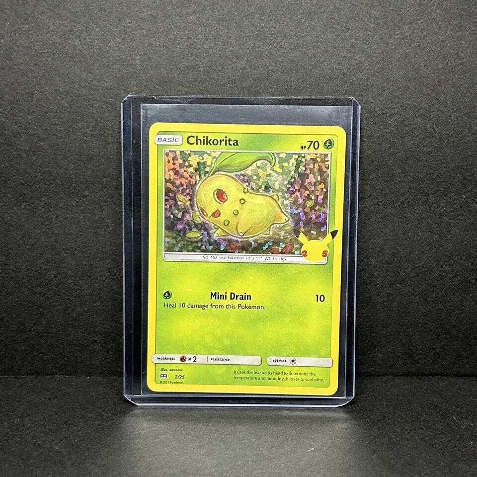Chikorita 2/25 Holo McDonalds Pokemon 25th Anniversary NM/M | eBay Chikorita 2/25 Holo McDonalds Pokemon 25th Anniversary NM/M | eBay