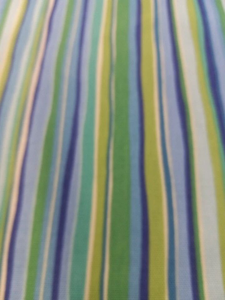 Braemore Wavy Stripe Shades of Blues/Greens Cotton Blend Colorful 2,25 Yards - Image 2 of 4