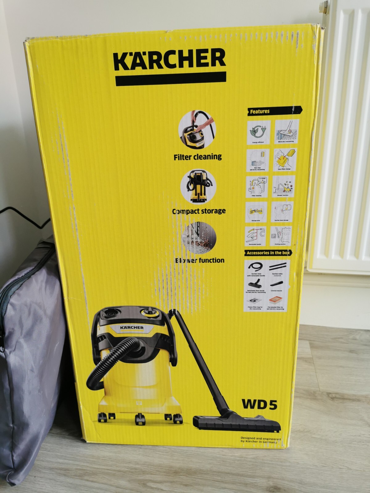 Kärcher WD 5 Cylinder Vacuum Cleaner Black/Yellow 4054278662534 eBay