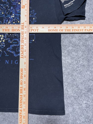 youth Black Starry Night Constellation Black Large Shirt McDonald Observatory TX - Picture 6 of 8