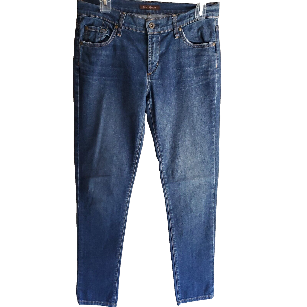 James Jeans Womens Mid Rise Twiggy Skinny Medium Wash 5 Pocket