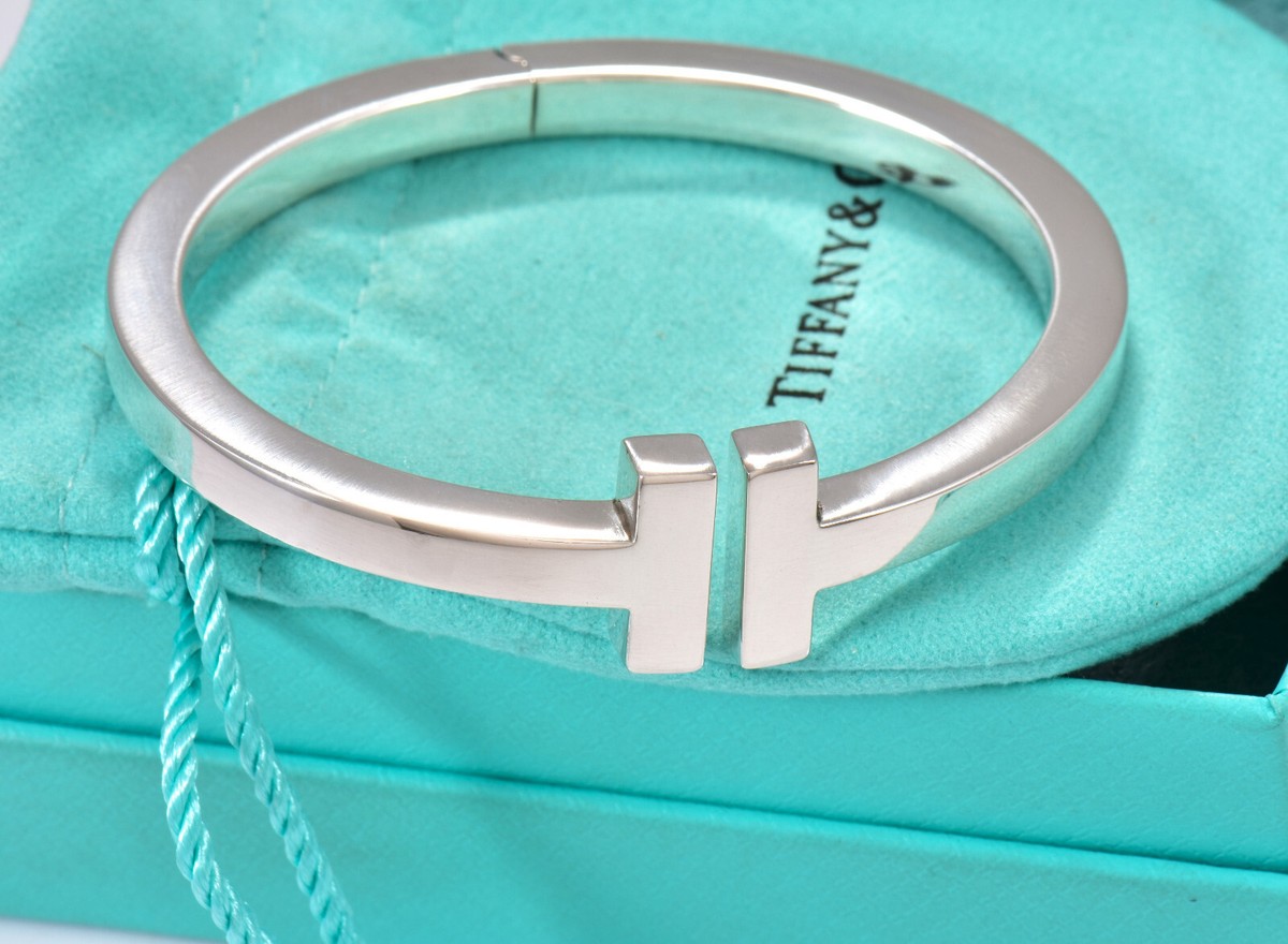Tiffany & Co Silver T Square Cuff Medium 6.25