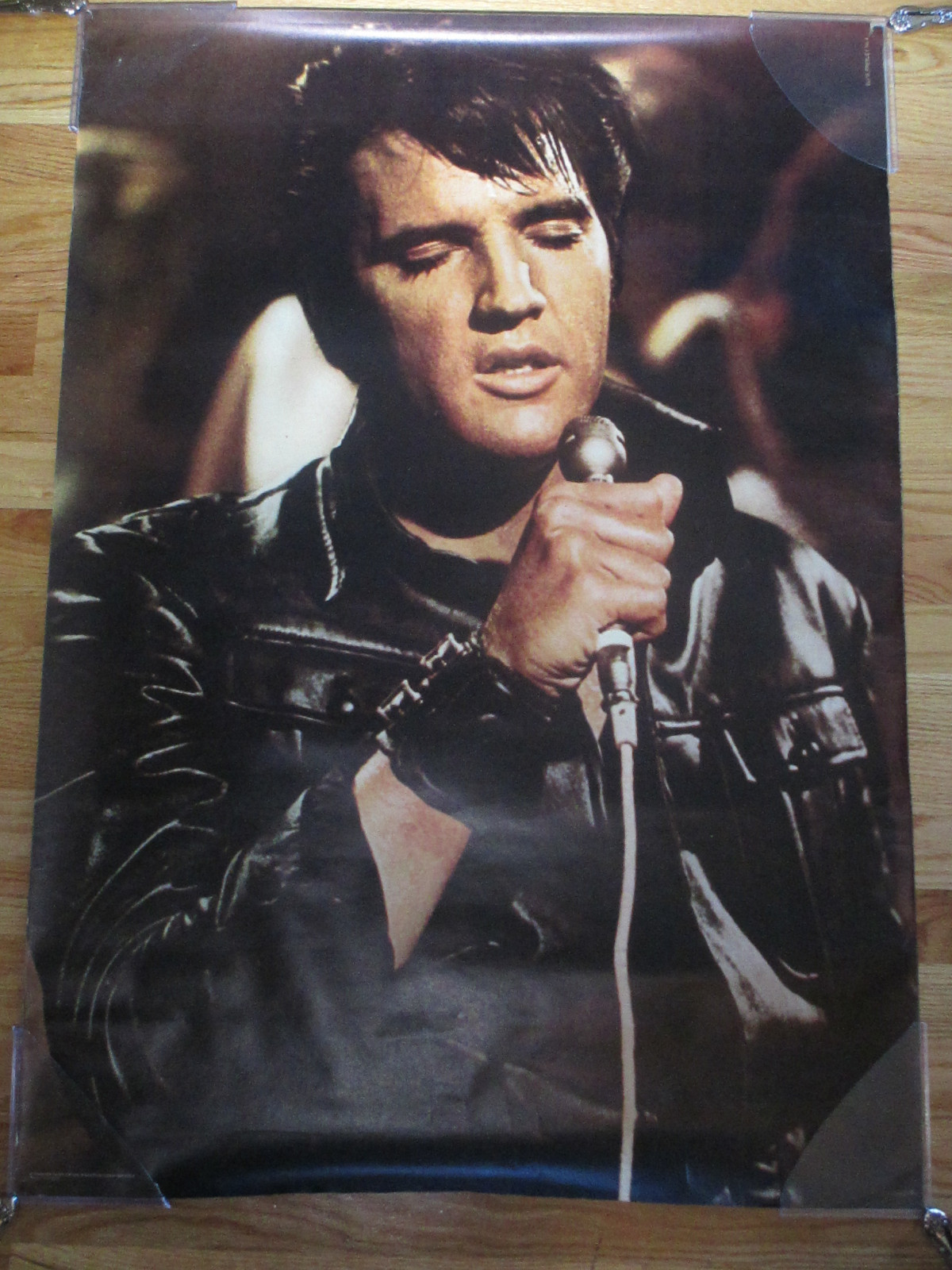 Vintage Original Personality Posters ELVIS PRESLEY w/ LEATHER in