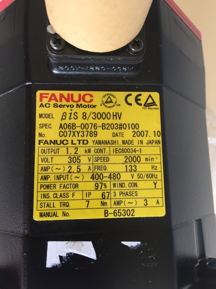 Servomotore Fanuc A06B-0115-B203#0100 – Usato, Testato, Spedizione Gratuita