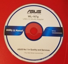 ASUS WL-167g USB 2.0 WLAN Adapter Utility Manual CD