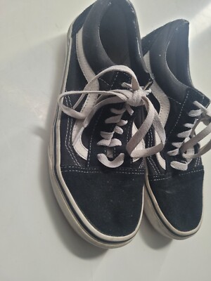 VANS OFF THE WALL WILDLEDER TRAININGS UK5 SCHWARZ