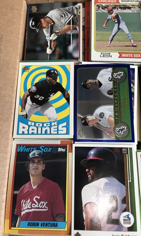 Chicago White SOX baseball cards Large Flat Rate Box 4800 Cards Various