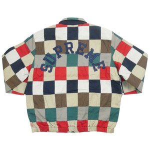 patchwork harrington jacket