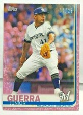 Junior Guerra 2019 Topps MINI On Demand Update #US64 - PINK #'d 4/25 - BREWERS