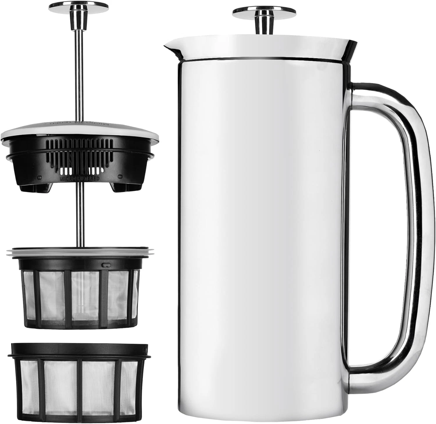 P7 French Press Coffee Maker - 32oz Double-Walled Stainless Steel Insulated
Opens in a new window or