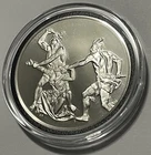 1804 Death Jane McCrea John Vanderlyn Sterling Silver Proof Coin Rare Medal Art