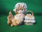 Calico Kittens Vintage 1994 Resin Figurine Friendship is the Best Blessing new