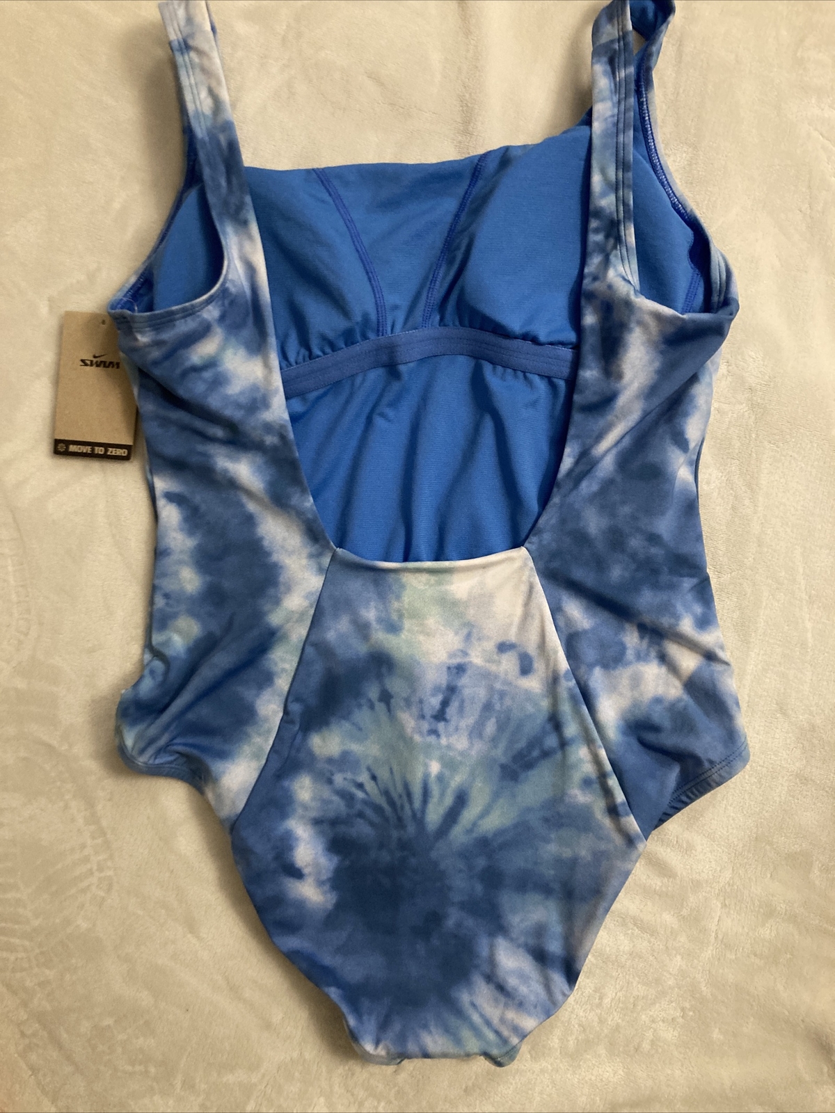 NEWNikeBlue Tie Dye One Piece SwimsuitWomens Size Large eBay