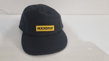 Rockstar Black Cotton Baseball Cap One size