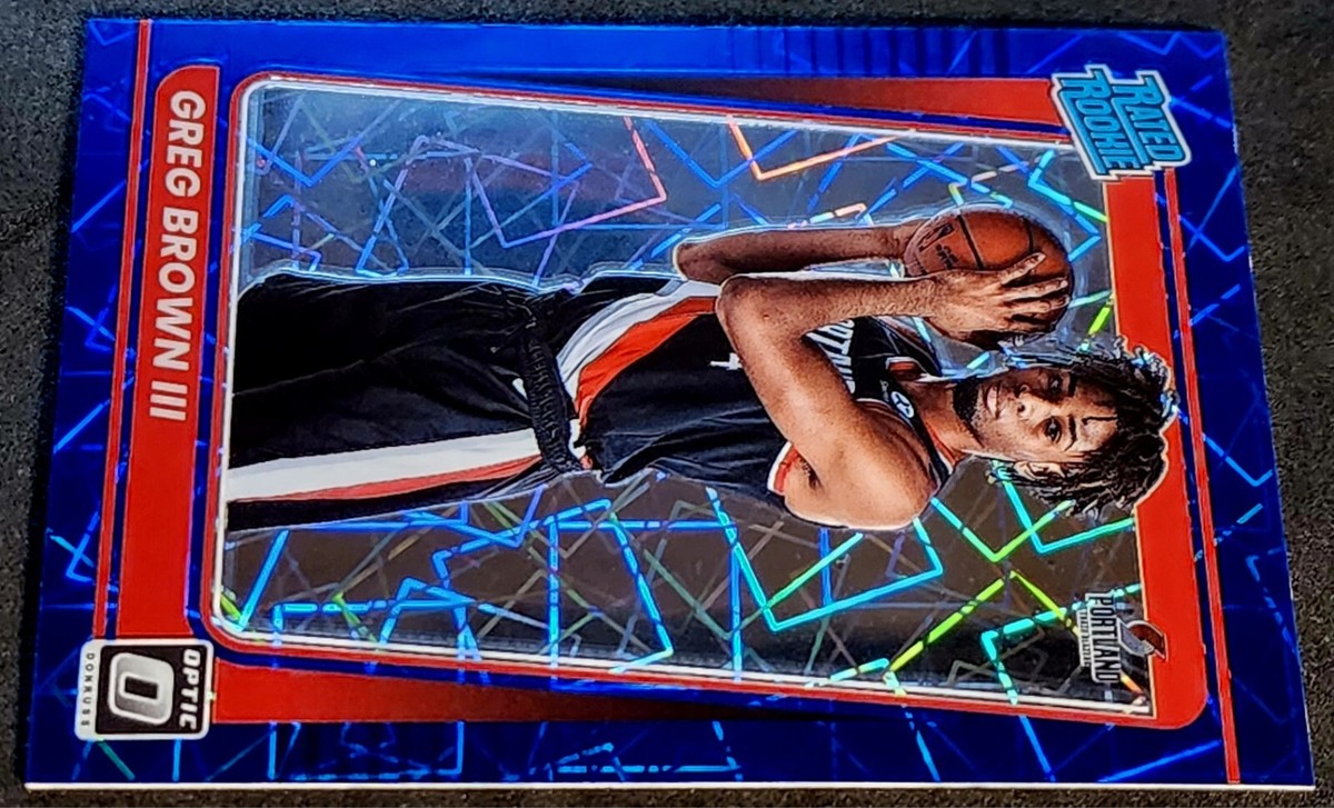 グレッグ・ブラウンⅢ 2021-22 10枚限定ルーキー直書きサインカード 2021-22 Greg Brown III Donruss Optic Rated ROOKIE Blue