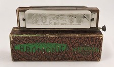 M. HOHNER German Harmonica "The Chromonica" Chromatic Case 1930's