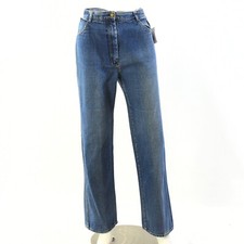 70s Vintage Sears Jeans Women s Size 14 Medium Wash High Rise Wide Straight Leg