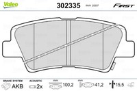 Valeo BremsbeläGe Bremsbelegsatz Hinten FüR Hyundai I30 Coupe KIA Carens