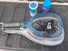 3 Racquetball Racquets 4 Balls Franklin Glove