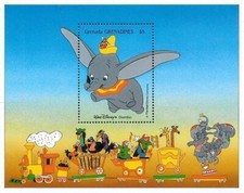 Disney 1988 Grenada Grenadines - Dumbo Miniature Sheet - MNH