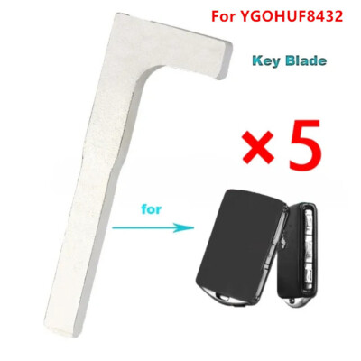 5XSmart Remote Uncut Insert Blank Key Blade for Volvo XC40 XC60 XC90 V60 V90 S90