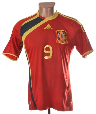 SPAIN NATIONAL TEAM 2009 HOME FOOTBALL SHIRT SIZE S TORRES #9