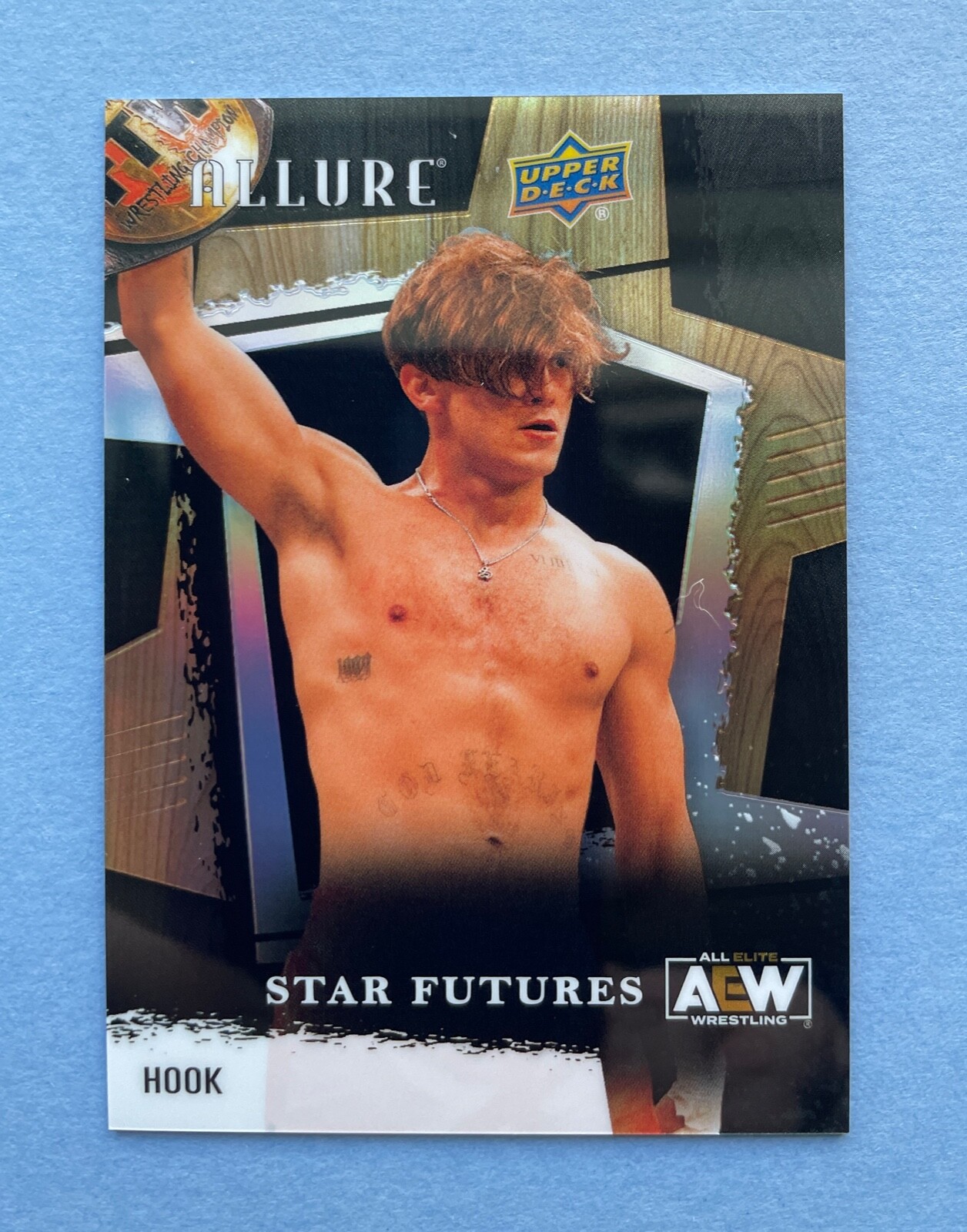 2022 Upper Deck Allure AEW Wrestling Hook Star Futures Table Parallel #23