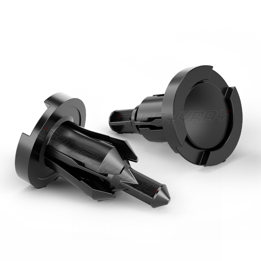 100 Clips Pare-chutes Noirs 10mm Pour Honda - Rivets Poussoirs Pour Garde-boue, Capot, Pare-chocs