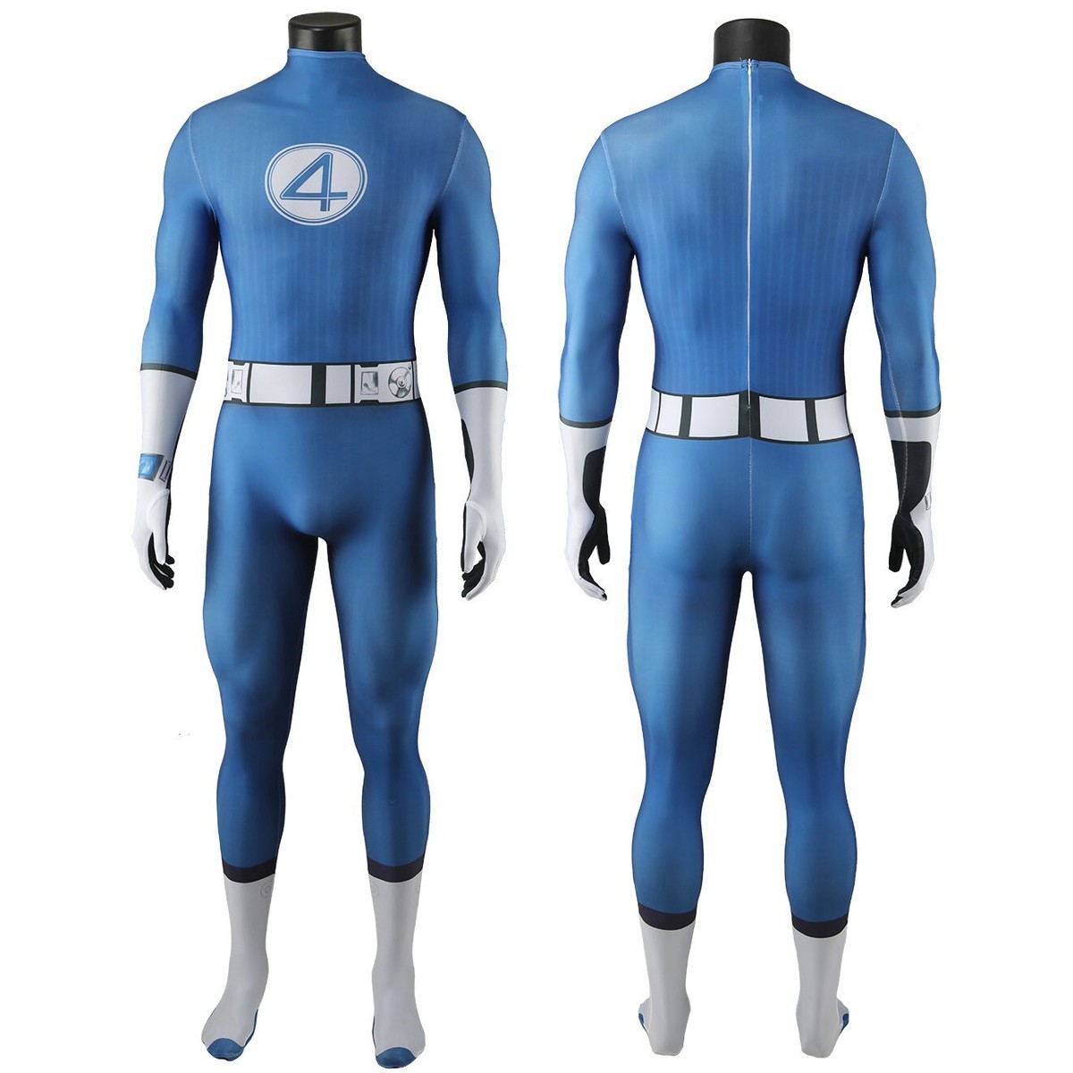 Fantastic Four Jumpsuit Mister Fantastic Cosplay Costume Adult