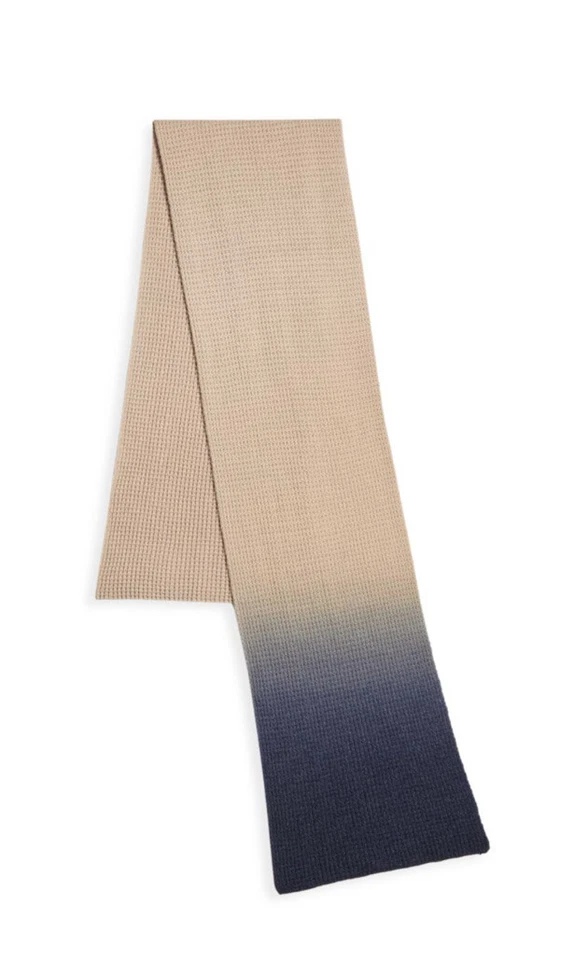 Bufanda tejida Saks Fifth Avenue Collection Ombre azul tostado nueva con etiquetas Foto 2 de 2