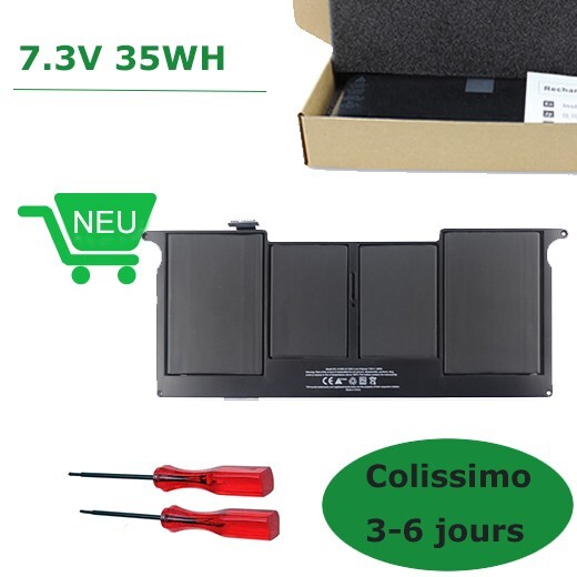 Batterie MacBook Air A1370 haute capacité A1406 pour retrouver 6 heures d'autonomie