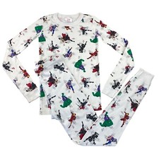 Hanna Andersson x Marvel Avengers Long John Pajama Set Hulk Iron Man Kids sz 14