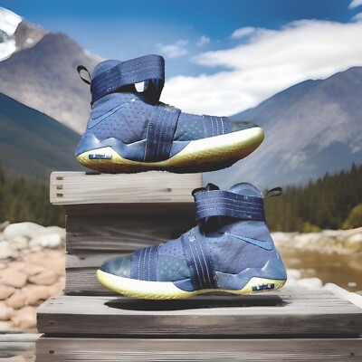 シューズ(男性用) NIKE ZOOM LEBRON SOLDIER 10 29cm NIKE LEBRON SOLDIER 10 X SNEAKERS MIDNIGHT/ NAVY BLUE MENS SIZE 11