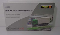 "Faller Car System H0 161480 Mercedes Benz SK'94 Lkw \"Baucontainer\" Neu & Ovp"